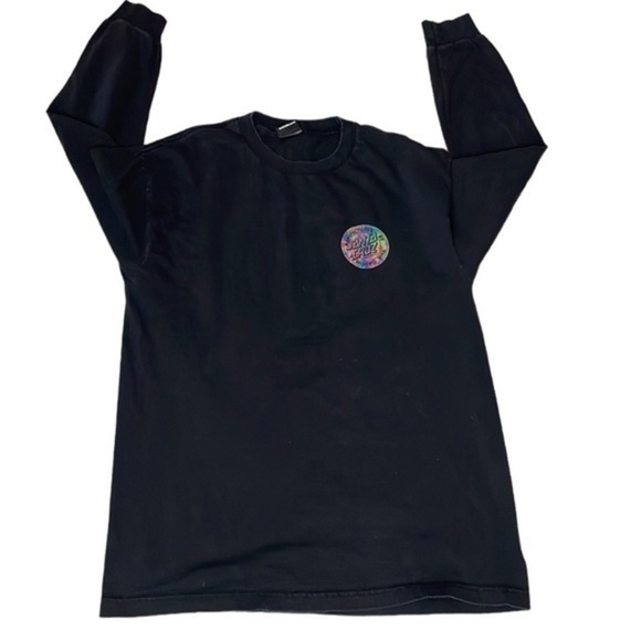 SANTA CRUZ | UNISEX SANTA CRUZ BLACK LONG SLEEVE MULTI NEON COLOR LOGO, SIZE M - Picture 2 of 5